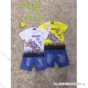 Sommer T-Shirt Kurzarm und Jeansshorts Kinder Jungen (1-5 Jahre) SAD SAD19KK974
