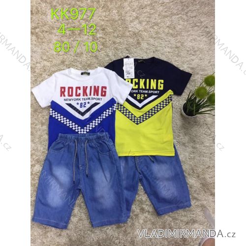 Set Sommer T-Shirt Kurzarm und Jeans Shorts Jugendjunge (4-12 Jahre) SAD SAD19KK977
