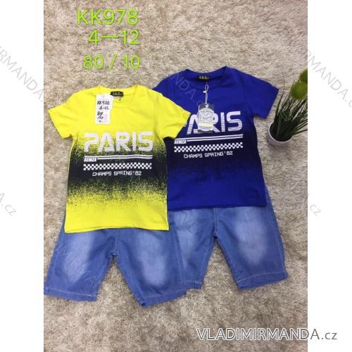 Set Sommer T-Shirt Kurzarm und Jeans Shorts Jugendjunge (4-12 Jahre) SAD SAD19KK978
