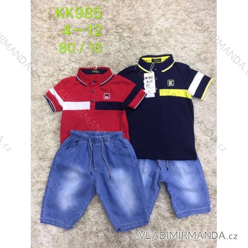 Set Sommer T-Shirt Kurzarm und Jeans Shorts Jugendjunge (4-12 Jahre) SAD SAD19KK985
