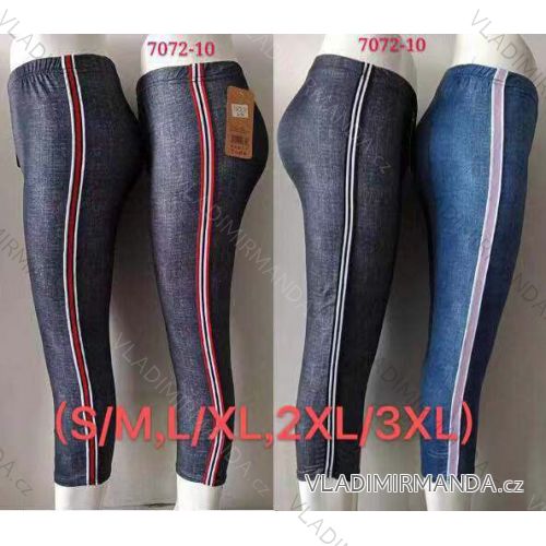 Leggings 3/4 kurze Damen Übergröße (s / m, l / xl, 2xl / 3xl) ELEVEK 7072-10
