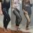 Elegante lange Hose (uni sl) ITALIENISCHE Mode IMC18035 schwarz