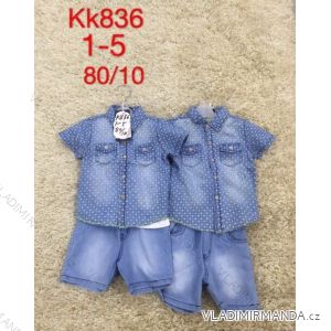 Sommerhemd und Jeansshorts für Kinder (1-5 Jahre) SAD SAD19KK836