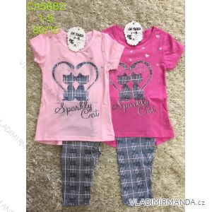 Sommer T-Shirt Kurzarm und 3/4 Leggings für Kinder (1-5 Jahre) SAD SAD19CH5682
