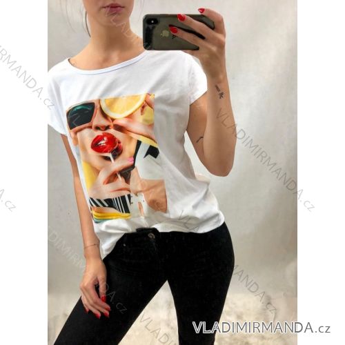 T-Shirt Langarm Damen (uni sl) ITALIENISCHE Mode IM818133