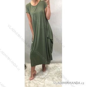 Sommerkleid Kurzarm Damen (uni sl) ITALIENISCHE Mode IM818063