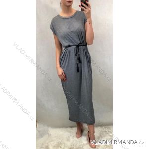 Kurzarm Sommerkleid Damen Streifen (uni m / l) ITALIENISCHER MODUS IM819019
