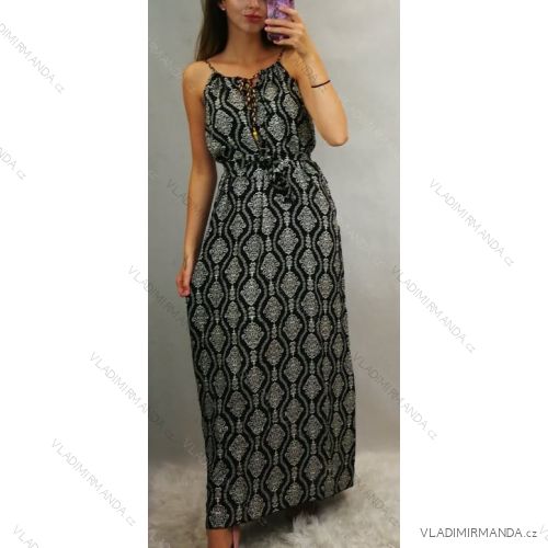 Langes Sommerkleid Damen (uni s / m) TURKEY MODE TM919077
