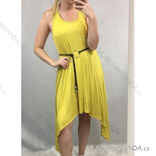 Ärmelloses Sommerkleid Damen (uni s / m) ITALIENISCHER MODUS IM1419009
