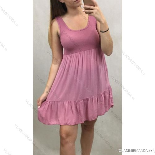 Ärmelloses Sommerkleid Damen (uni s / m) ITALIENISCHER MODUS IM719289