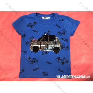 T-Shirt Kurzarm mit Pailletten für Babys (8-12 Jahre) TURKEY MODA TVB20021