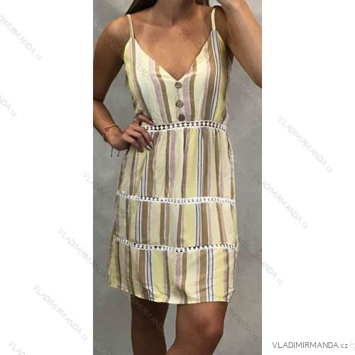 Kleid kurz für Kleiderbügel mit Knöpfen Frauen (uni s / m) ITALIENISCHER MODUS IM919609
