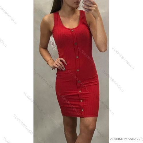 Kurzes Sommerkleid Damen (uni s / m) ITALIENISCH MODA IM919615
