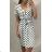 Sommer Kurzarm Kleid Frauen Polka Dot (uni s / m) ITALIENISCHER MODUS IM919696
