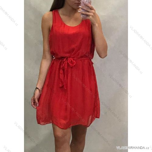 Ärmelloses Sommerkleid Damen (uni s / m) ITALIENISCHER MODUS IM1419009