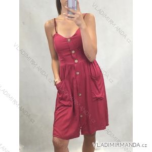 Kleid kurz für Kleiderbügel mit Knöpfen Frauen (uni s / m) ITALIENISCHER MODUS IM919291
