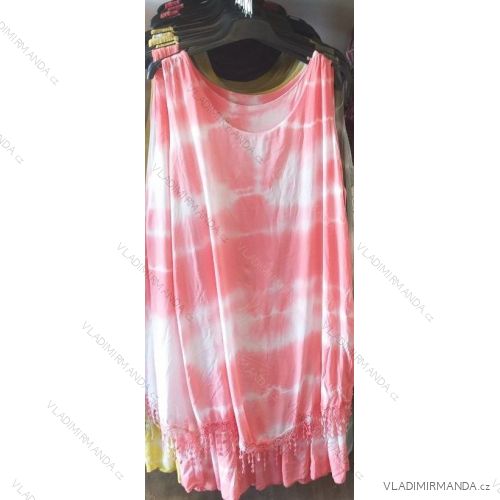 Kurzes ärmelloses Sommerkleid Damen Marmor (uni sm) ITALIENISCH MODA IM1219026
