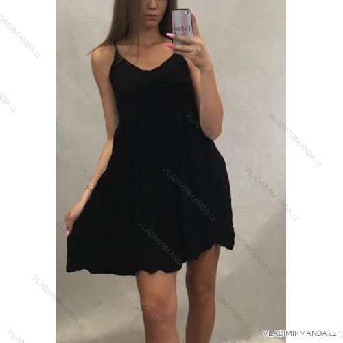 Kleider kurze Sommerfrauen (uni s / m) ITALIENISCHE MODE IM919454
