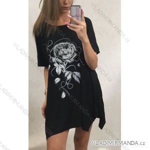 Übergroßes Kurzarm-T-Shirt für Damen (uni XL / 2XL) ITALIENISCHER MODUS IM919718