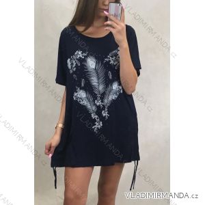 Übergroßes Kurzarm-T-Shirt für Damen (uni XL / 2XL) ITALIENISCHER MODUS IM919720
