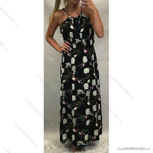 Langes Sommerkleid Damen (uni s / m) TURKEY MODE TM919064