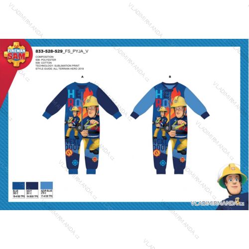 Schlafanzugoverall Feuerwehrmann Sam Kids Boys (98-128) SETINO 833-528