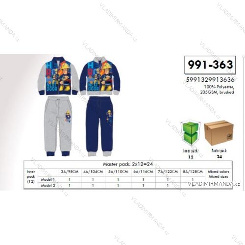 Jogginghose und Sweatshirt Set Feuerwehrmann Sam Baby Boys (3-8 Jahre) SETINO 991-363