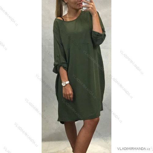 Kleid übergroße Frauen (uni s / l) ITALIENISCHE MODE IM919866