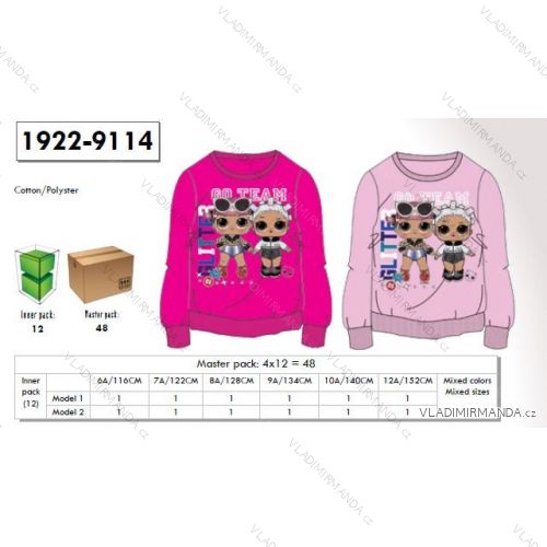 Sweatshirt LOL Kinder und Jugendliche Mädchen (6-12 Jahre) SETINO 1922-9114