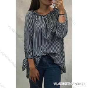 Tunika Bluse 3/4 Langarm Frauen mit nackten Schultern (uni s / m) ITALIENISCHE MODE IM619878