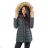 Wintermantel mit Pelzspitze gesteppt (sml-xl) MFASHION MF18M-205A