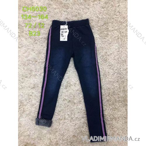 Jeans-Gamaschen-warme Welpen-Mädchen (134-164) TRAURIGES SAD19CH6030
