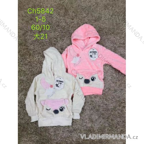 Baby Sweatshirt aus warmem Samt für Mädchen (1-5 Jahre) SAD SAD19CH5842
