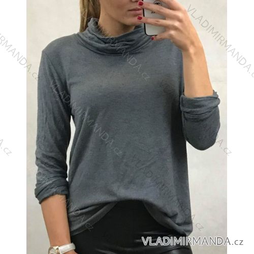 Damen Langarmpullover / Rollkragenpullover Dünn (uni s / m) ITALIAN MODA IM7191003
