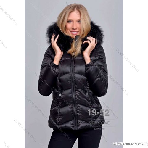 Jacke Winter mit Fell Damen (S-2XL) METROFIVE MET19014
