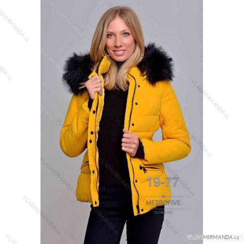 Jacke Winter mit Fell Damen (S-2XL) METROFIVE MET19016
