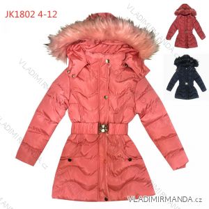 Jacke / Mantel Winter mit Fell gesteppt Kinder jugendliche Mädchen (4-12 Jahre) KUGO JK1802