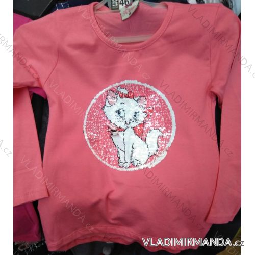 T-Shirt Langarm mit Pailletten Kindermädchen (98-128) TUZZY TURKISH FASHION TM219152
