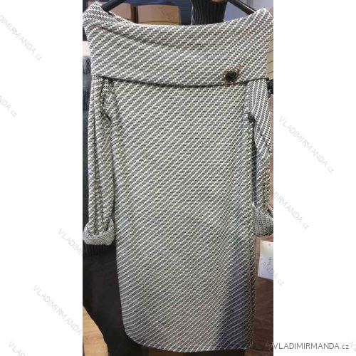 Damen Kleid Warm Langarm Übergröße (uni XL / 2XL) ITALIENISCHE MODE IM12190113

