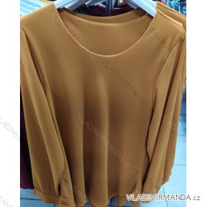 Langarmhemd mit Damenbluse (uni s-l) ITALIAN FASHION IM720001
