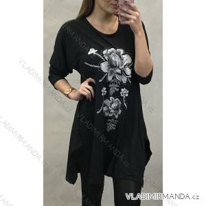 Damen Langarm Tunika (uni L / XL) TURKISH FASHION TM920002