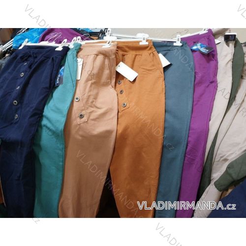 Jogginghose schwach mit Knöpfen Frauen (uni xl-2xl) ITALIAN MODA IM1219113