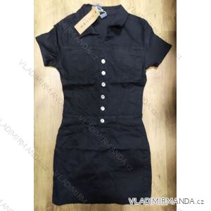 Denim Kurzarm Kleid Damen (s-xl) GOURD MA120GD6052-3J
