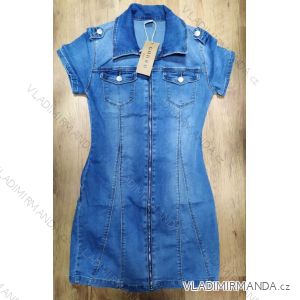 Denim Kurzarm Kleid Damen (s-xl) GOURD MA120GD6047-J