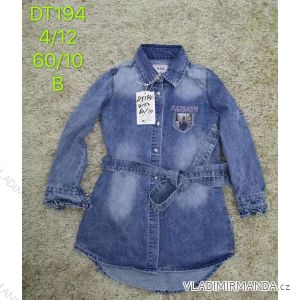 Jeanskleid mit Gürtel Kinder jugendliche Mädchen (4-12 Jahre) SAD SAD20DT194
