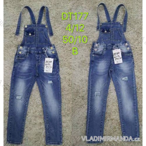 Jeans mit Lätzchen Kinder jugendliche Mädchen (4-12 Jahre) SAD SAD20DT177
