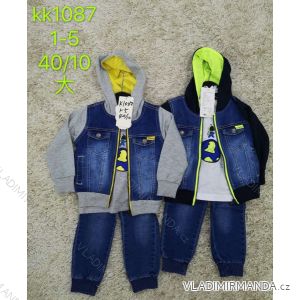 Jeans-Set, Jeansjacke mit Kapuze und T-Shirt für Jungen (1-5 Jahre) SAD SAD20KK1087
