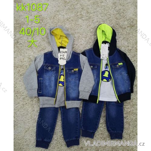 Jeans-Set, Jeansjacke mit Kapuze und T-Shirt für Jungen (1-5 Jahre) SAD SAD20KK1087
