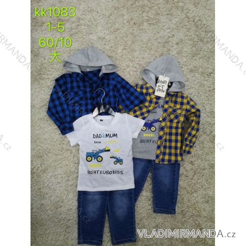 Jeans, Kapuzenhemd und T-Shirt für Kinder (1-5 Jahre) SAD SAD20KK1083