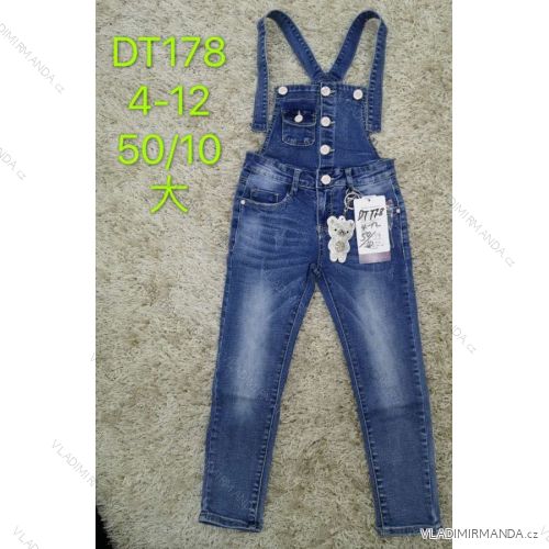 Jeans mit Lätzchen Kinder jugendliche Mädchen (4-12 Jahre) SAD SAD20DT178
